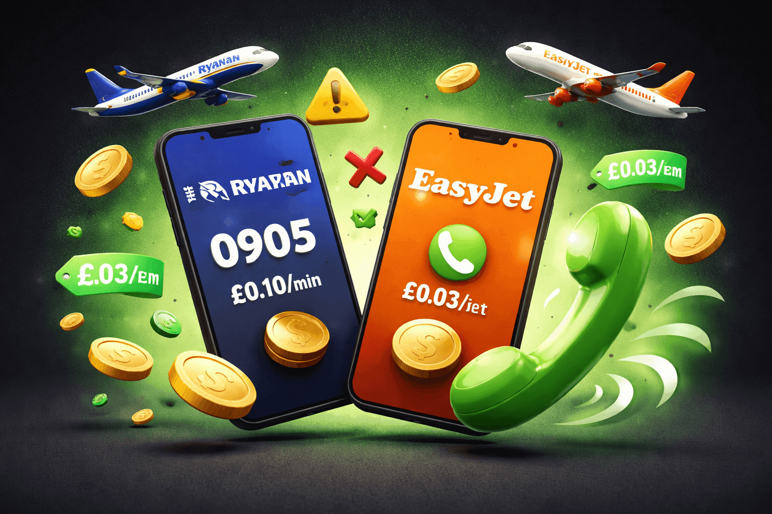 Calling Ryanair and EasyJet: How to Avoid Premium Rate Numbers
