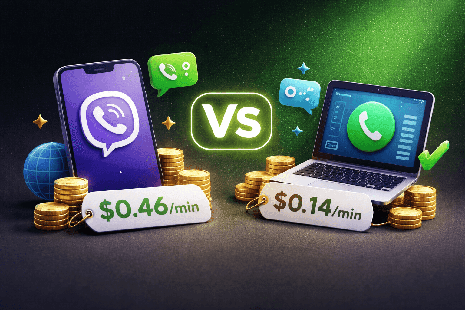 Viber vs Browser VoIP: Which Is Cheaper for Calling Real Numbers Abroad