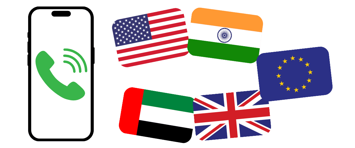 Local phone numbers in 100+ countries for business